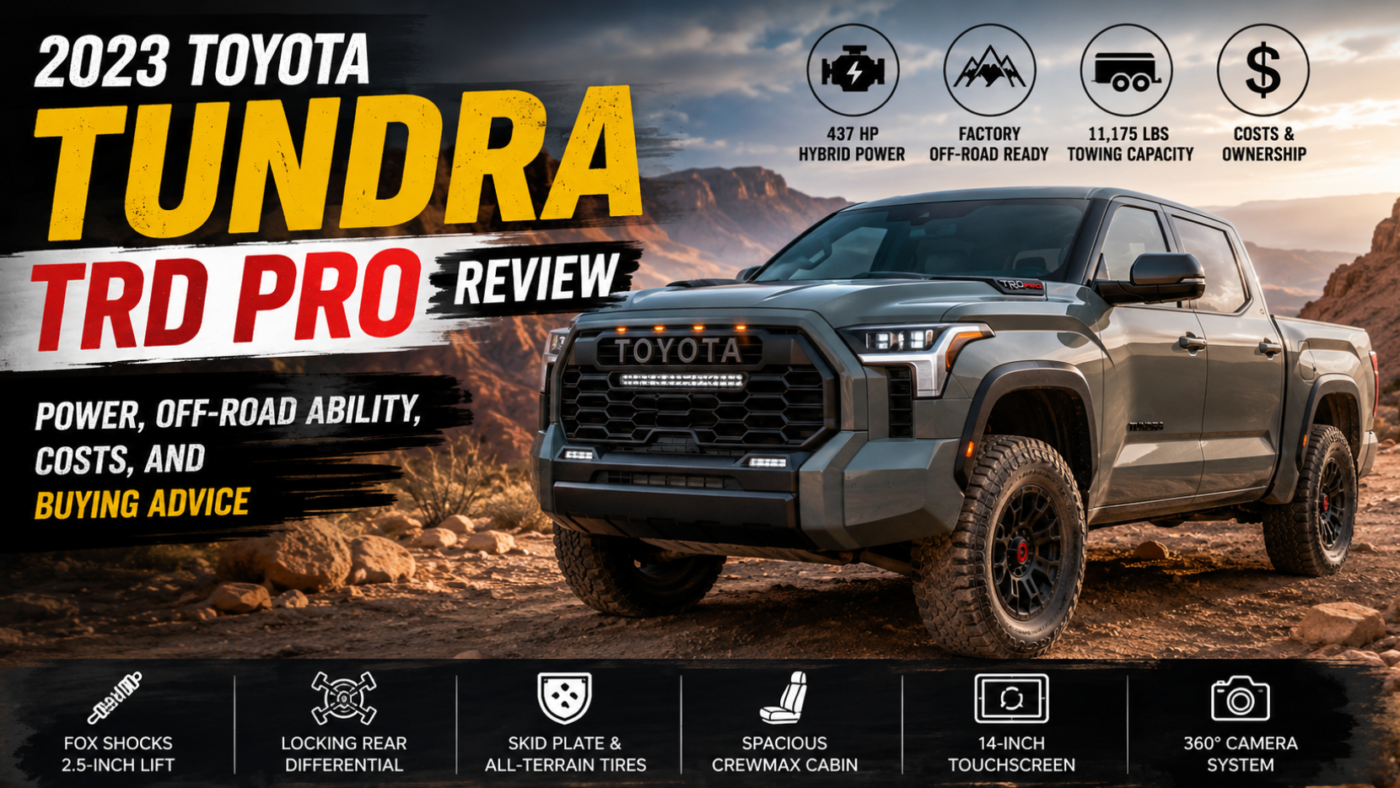 2023 Toyota Tundra TRD Pro Review: 437-HP Hybrid Performance, Off-Road Capability, Towing Capacity, Fuel Economy, Reliability, and Buying Guide