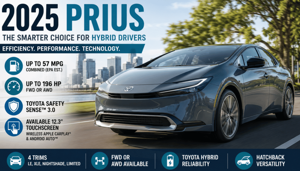 2025 Prius: Complete Guide to MPG, Trims, Performance, Features, and Value 