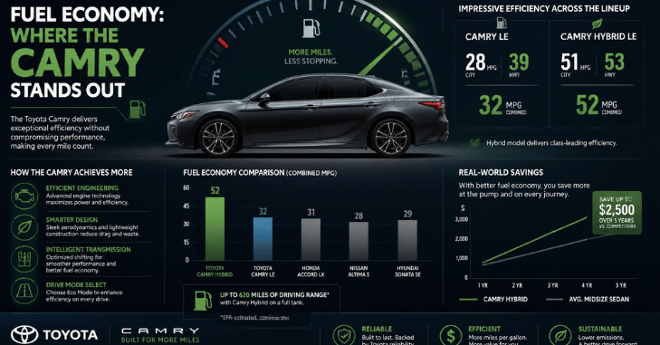 Fuel Economy: Where the Camry Stands Out 