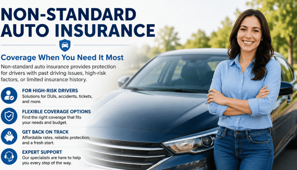 Non-Standard Auto Insurance Explained: Coverage, Costs, Eligibility, SR-22 Requirements, and How to Save Money