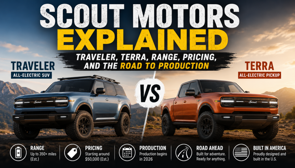 Scout Motors Explained: Traveler, Terra, Range, Pricing, and the Road to Production 