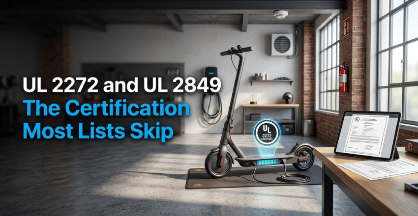 UL 2272 and UL 2849 the certification most lists skip 